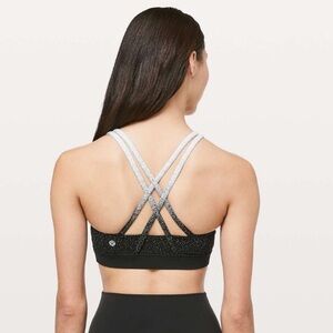 lululemon athletica Black and Gray Sports Bra